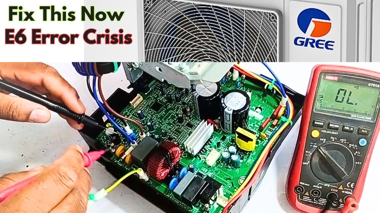Fixing a Gree Mini Split PCB: E6 Error Diagnosis and Repair Explained