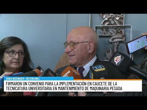 Caucete implementará la Tecnicatura en Mantenimiento de Maquinaria Pesada
