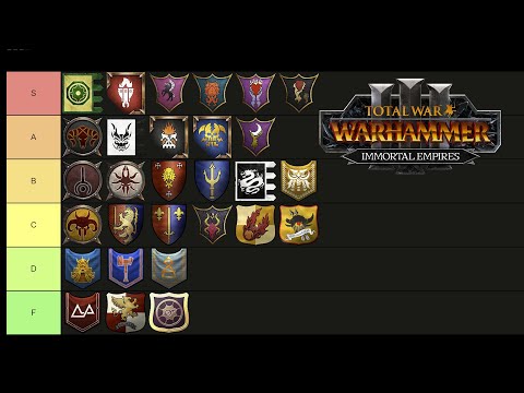 Patch 4.0: Faction Strength Tier List Part 1 - Total War: Warhammer 3 Immortal Empires