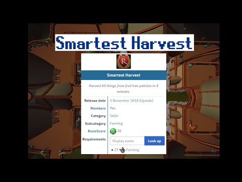 Smartest Harvest - Runescape Achievement Guide