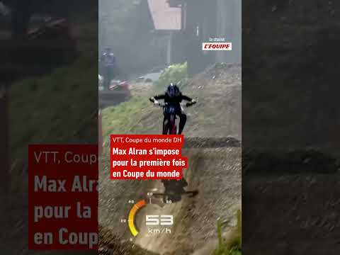 🏆 Max Alran signe son premier succès en Coupe du monde devant un public en ébullition ! #vtt #mtb