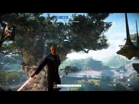 Battlefront 2 Dooku dark ritual skin GAMEPLAY!!! + menu fly-around