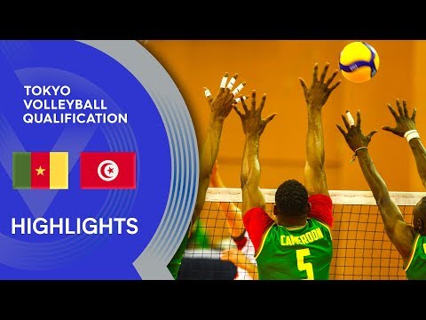 Cameroon vs. Tunisia - Highlights | CAVB Men's Tokyo Volleyball Qualification 2020