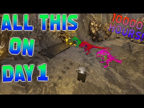 THE Most INSANE Day 1 Comeback in my 10,000 hours of ark - Ark Survival Evolved