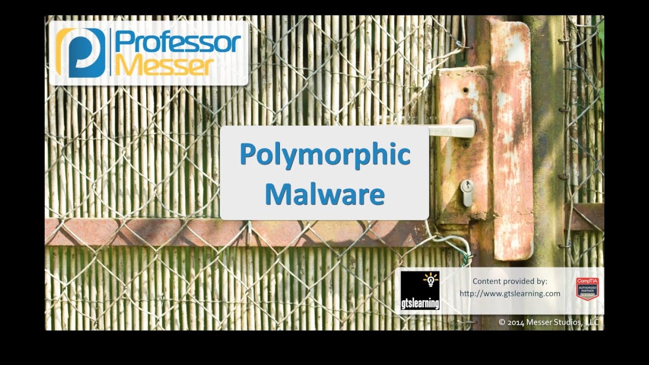 Polymorphic Malware - CompTIA Security+ SY0-401: 3.1