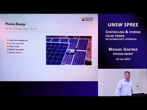 UNSW SPREE 201506-25 Michael Gartner - Controlling & storing solar power