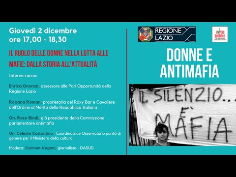 IL RUOLO DELLE DONNE NELLA LOTTA ALLE MAFIE
