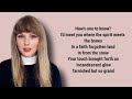 Taylor Swift - ivy lyrics