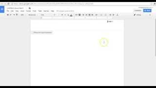 How to Insert Page Numbers in Google Docs (2016)