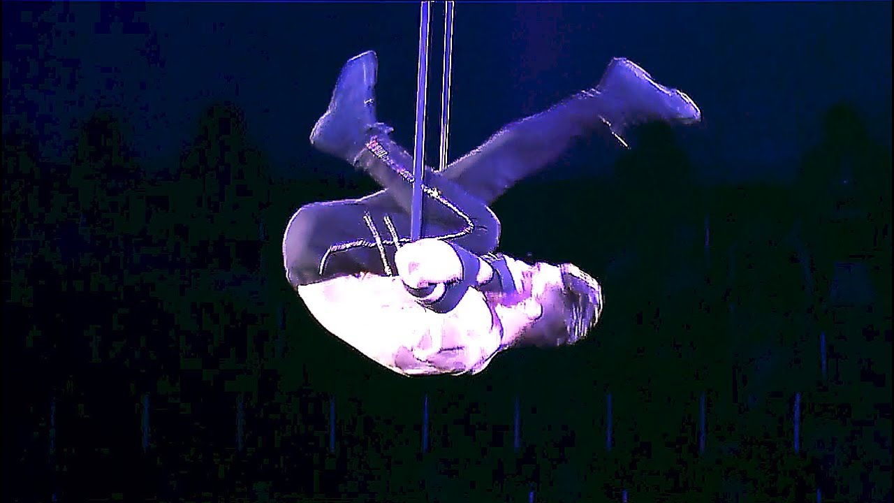 Circus. A trapeze artist. Enjoy watching.