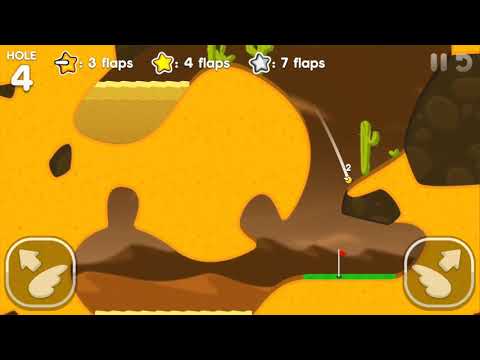 Flappy Golf 2 BEACH LAND HOLE 1-9 Superstar Walkthrough - YouTube