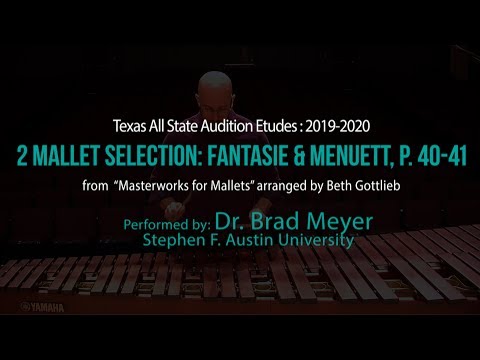 TMEA 2019 Percussion All-State Music: 2-Mallet Etude