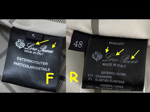 How to spot original Loro Piana coat. Real vs fake Loro Piana Cashmere jacket