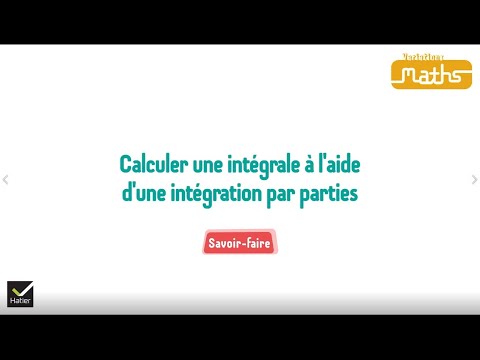 Maths Tle : Calculer une intégrale à l'aide d'une intégration par parties
