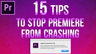 How To Stop Premiere Pro From Crashing - Complete Tutorial