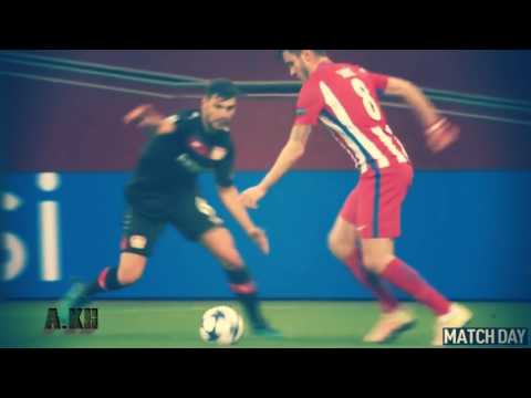 saul niguez amazing goal vs bayer leverkusen