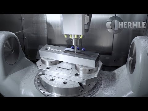 Вертикальный фрезерный пятиосевой обрабатывающий центр с ЧПУ Hermle AG C 12 - Видео c Youtube №2