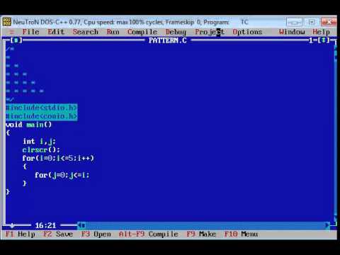 Printing String Pattern in C programming Tamil