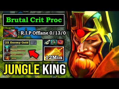 HOW TO FAST JUNGLE WRAITH KING 12min Radiance Crazy Farm God with Skeleton Army & Imba Crit DotA 2