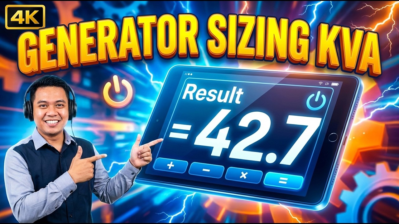 Generator Sizing KVA Interactive Calculator