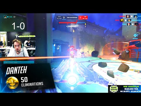 OWL Danteh Best Echo in the World - 50 elims! [ Overwatch Season 28 Top 500 ]