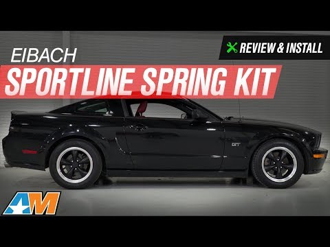 2005-2010 Mustang V6 Eibach Sportline Spring Kit Review & Install