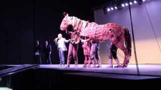 preview picture of video 'War Horse full-size horse puppet stage show demonstration in Salt Lake City'