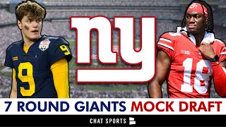 NEW Giants Mock Draft: All 7 Rounds In 2024 NFL Draft