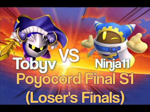 Tobyv (Meta Knight) vs ninja11 (Magolor) - Kirby Fighters 2 - Poyocord Finale Season 1