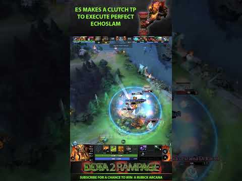 Earthshaker makes a clutch TP to execute a perfect echo slam | Dota 2 Rampage