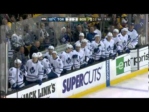 Bozak 2-2 Goal - Maple Leafs @ Bruins (Jan 14, 2014)