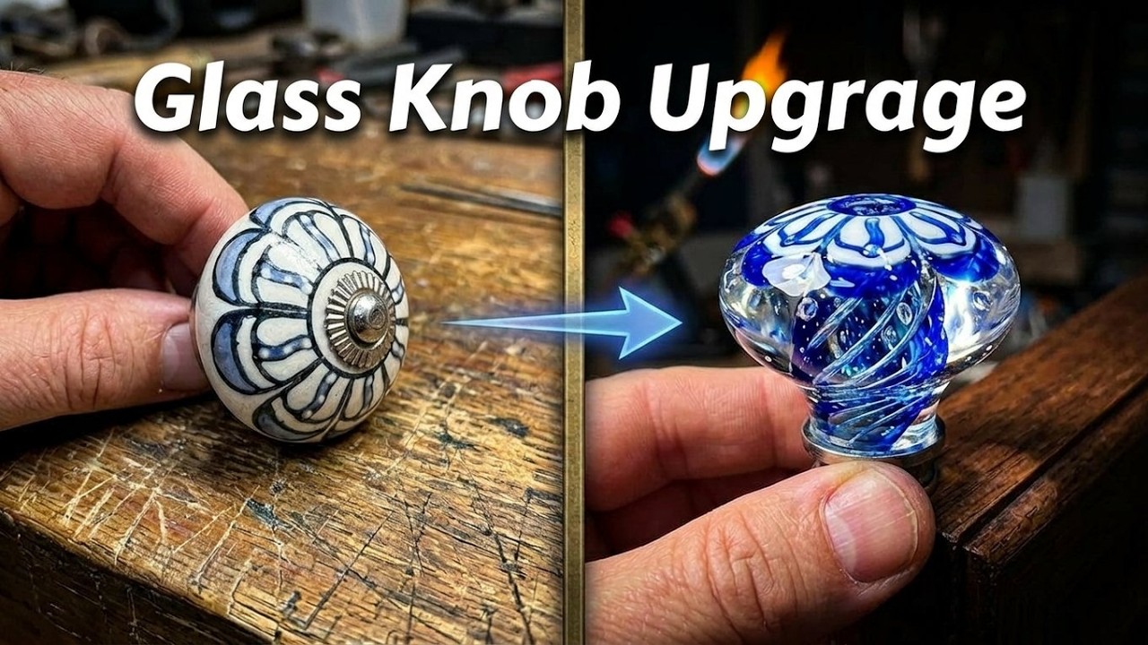 LIVE Glassblowing – Designing Custom Glass Knobs for Furniture (4000°)
