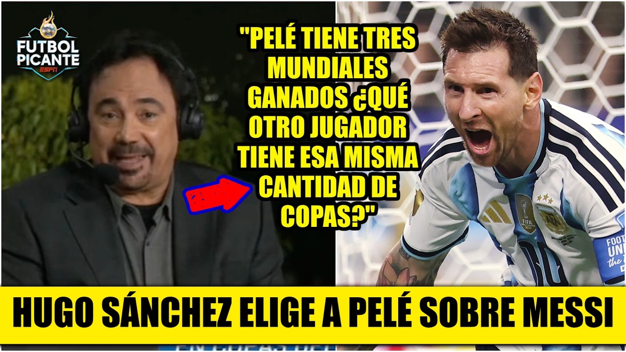 OJO con HUGO. Ni el récord de goles de MESSI cambia su opinión: Pelé, el número uno | Futbol Picante