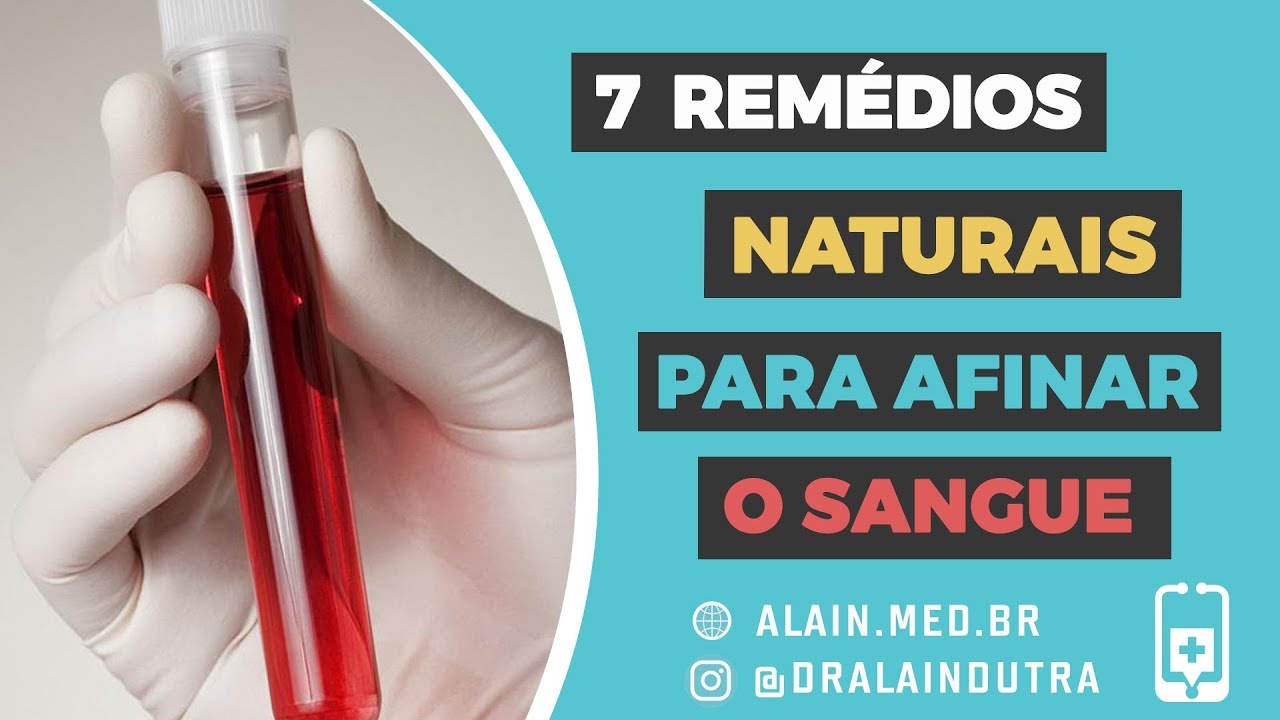 7 remédios naturais para afinar o sangue