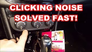 Chrysler 200 CLICKING NOISE EASY FIX  2011-2014 tapping hvac ac heater recirculation actuator motor