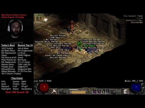 Lo Rune off of Ancient Kaa the Soulless! Crazy Random! Diablo II LOD PlugY SSF Grail