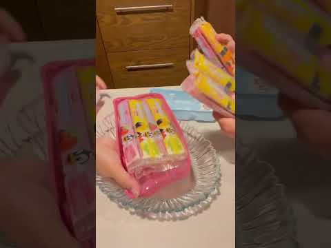 🧃🧃 Opening different flavors Pop Cycle Polaretti ASMR #satisfying #shorts #asmr #shortvideo