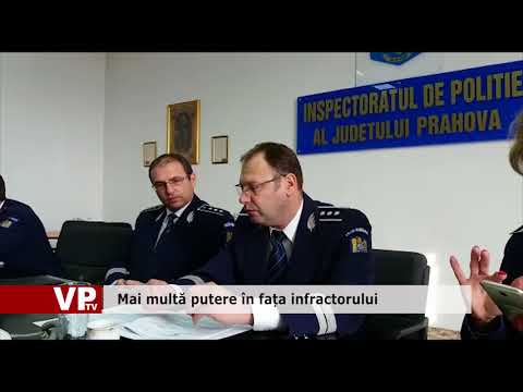 Mai multă putere în fața infractorului