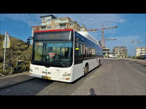 HTM lijn 26: Den Haag Kijkduin - Voorburg Station v.v. | omleiding | HTM 1051 | 2022