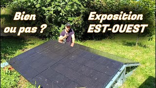 Panneaux solaire en exposition EST-OUEST