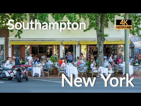 Walking Southampton, New York [4K] : Southampton New York | Main Street