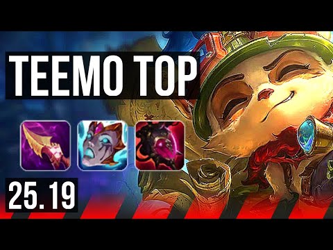 TEEMO vs IRELIA (TOP) | 7 solo kills, 800+ games, 47k DMG | KR Master | 25.19