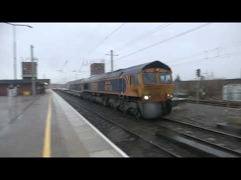 66733 nb Hams Hall Mossend intermodel + Wigan railcam camera Wigan North Western 19'12'22