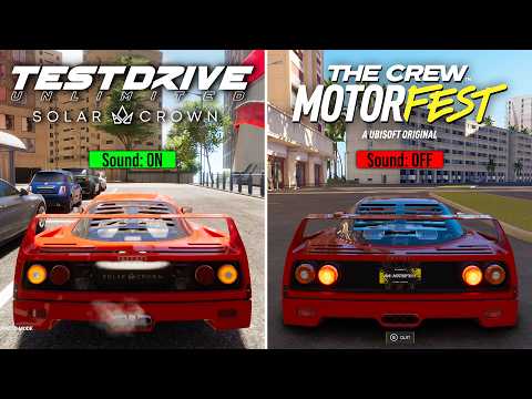 TDU Solar Crown vs The Crew Motorfest - Car Sound and Details Comparison