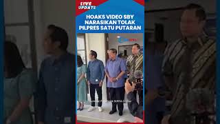 Hoaks terkait Video SBY yang Narasikan Tolak Pilpres Satu Putaran, Videonya Sudah Dipotong-potong