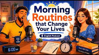 Morning Routines That Change Lives | English Podcast for Easy English Conversation | A2 English