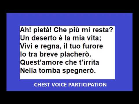 UNCLEAR vs  CLEAR middle voice female head voice