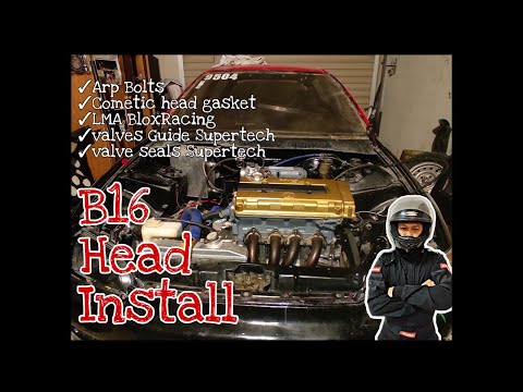 B16 HEAD | B20 BLOCK | Race Car Built | Head and Block Assembly Part. 3 | Low Budget Build |