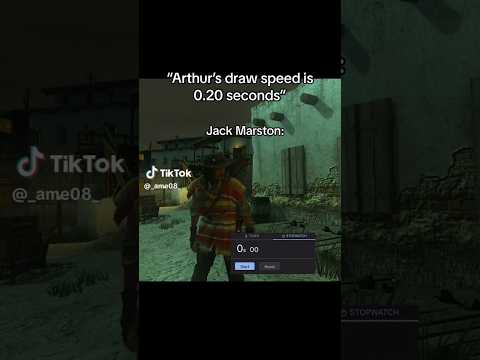 John/Jack Marston's draw speed is crazy #reddeaddredemption #johnmarston #rdr1 #rdr #jackmarston