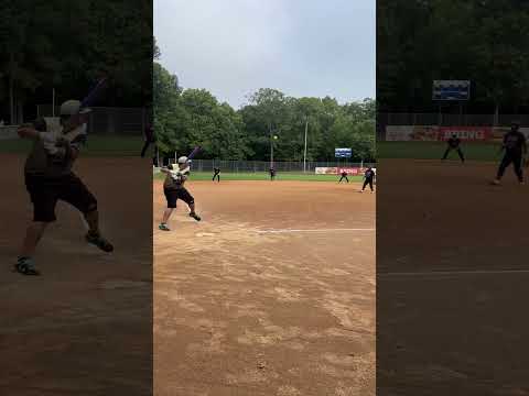 Men’s Slowpitch Softball 🥎 Schuman almost takes the 3rd basemen’s glove off ! 💪🏼 #Usssa #Das